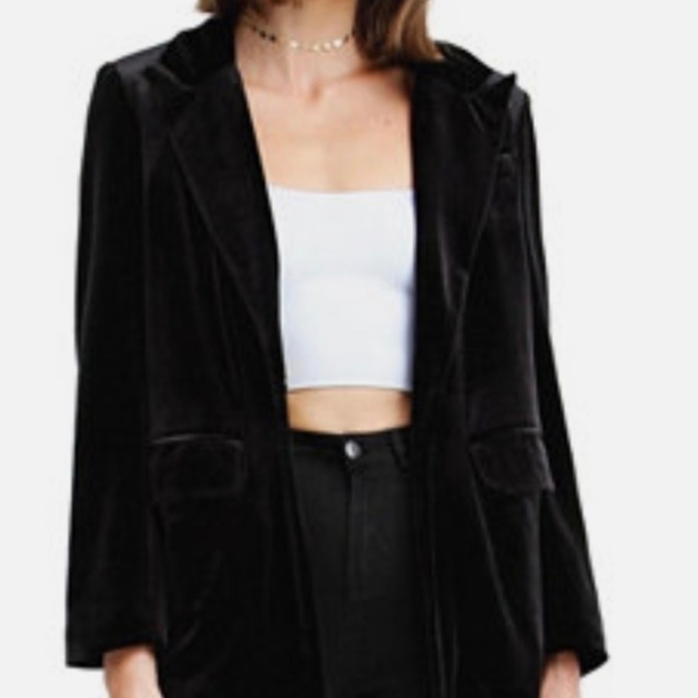 Sincerely Jules Black Velvet Blazer NWT Small Holiday Party Jacket